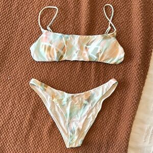 RVCA Pastel Tie-Dye Bikini Set